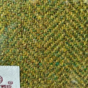 Yellow/Green Harris Tweed Coaster