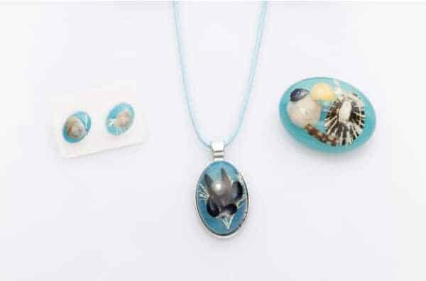 sea blue jewellery set
