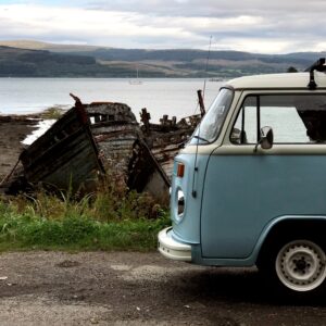 Betsy the camper at Salen