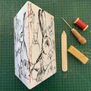 Hand-bound Hare Illustration Sketchbook