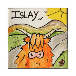 Fun Islay Wall Tiles - Highland Cow