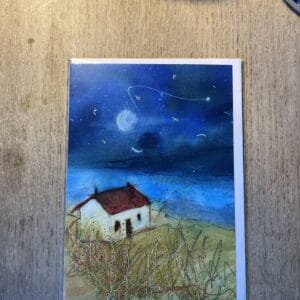 Moonlit Bothy Greetings Card