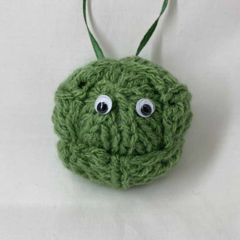 Handmade christmas decorations - brussel sprout
