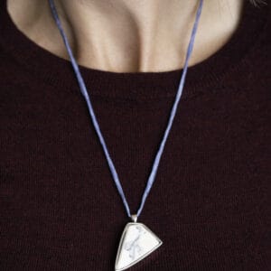 Sea Pottery Pendant in Sterling